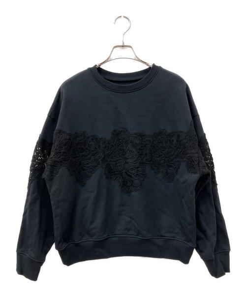 PRANK PROJECT（プランクプロジェクト）PRANK PROJECT (プランクプロジェクト) Lace Sweatshirt ブラック サイズ:Freeの古着・服飾アイテム