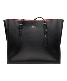 COACH（コーチ）の古着「モリートートバッグ」｜ブラック×レッド