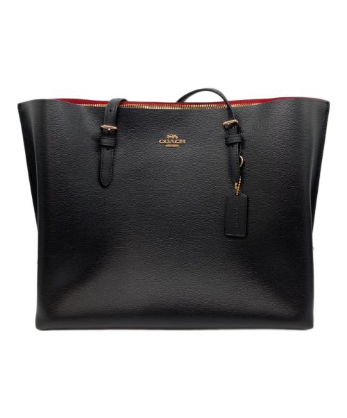 COACH（コーチ）COACH (コーチ) モリートートバッグ ブラック×レッドの古着・服飾アイテム