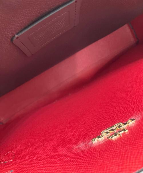 COACH（コーチ）COACH (コーチ) モリートートバッグ ブラック×レッドの古着・服飾アイテム