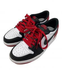 NIKE（ナイキ）の古着「エアジョーダン1 レトロ ロー OG "ブラック トゥ"/Air Jordan 1 Retro Low OG "Black Toe"」｜ホワイト×レッド