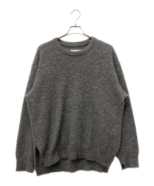 ssstein（シュタイン）ssstein (シュタイン) 25AW WOOL:ALPACA MILLED KNIT CREW NECK LS グレー サイズ:Mの古着・服飾アイテム