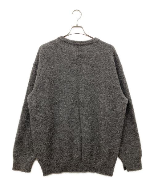 ssstein（シュタイン）ssstein (シュタイン) 25AW WOOL:ALPACA MILLED KNIT CREW NECK LS グレー サイズ:Mの古着・服飾アイテム