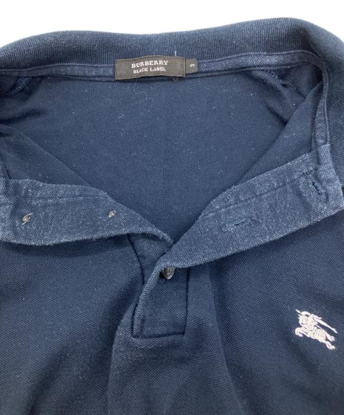 BURBERRY BLACK LABEL（バーバリーブラックレーベル）BURBERRY BLACK LABEL (バーバリーブラックレーベル) ポロシャツ ネイビー サイズ:Lの古着・服飾アイテム