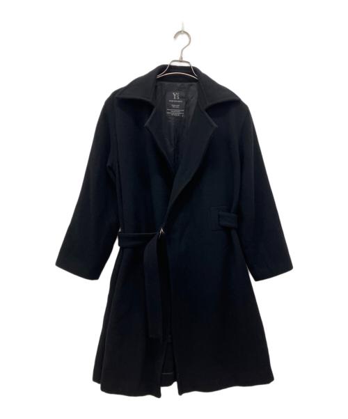 Y's（ワイズ）Y's (ワイズ) 05AWベルテッドウールロングコート ブラック サイズ:XLの古着・服飾アイテム