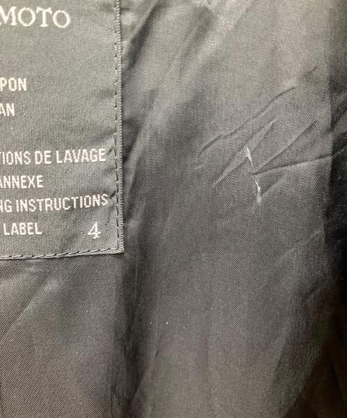 Y's（ワイズ）Y's (ワイズ) 05AWベルテッドウールロングコート ブラック サイズ:XLの古着・服飾アイテム