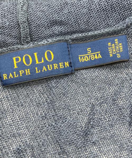 POLO RALPH LAUREN（ポロ・ラルフローレン）POLO RALPH LAUREN (ポロ・ラルフローレン) シルクブレンドリネンカーディガン ネイビー サイズ:Sの古着・服飾アイテム
