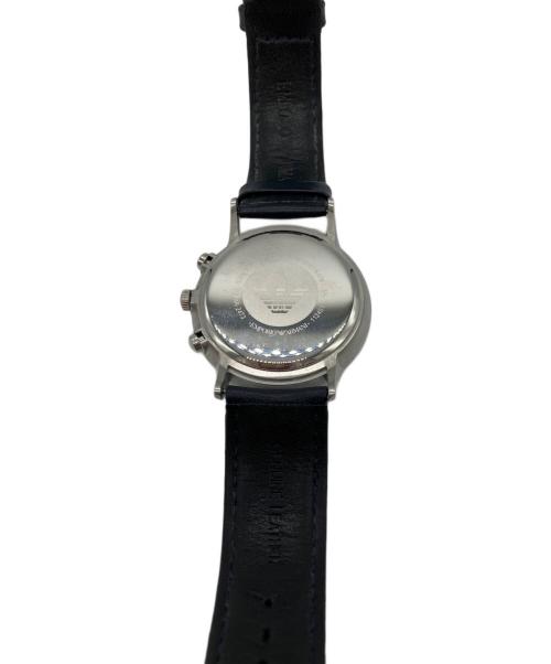 EMPORIO ARMANI（エンポリオ アルマーニ）EMPORIO ARMANI (エンポリオ アルマーニ) 腕時計　クォーツ　レザーベルト ネイビーの古着・服飾アイテム