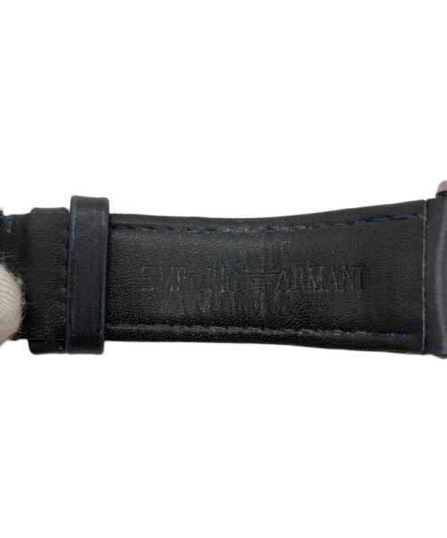 EMPORIO ARMANI（エンポリオ アルマーニ）EMPORIO ARMANI (エンポリオ アルマーニ) 腕時計　クォーツ　レザーベルト ネイビーの古着・服飾アイテム