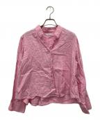 fog linen workフォグリネンワーク）の古着「リネンシャツ」｜ピンク