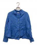 fog linen workフォグリネンワーク）の古着「リネンシャツ」｜ブルー