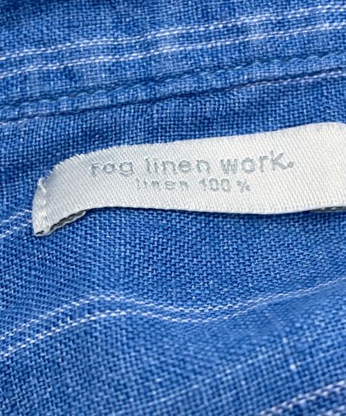 fog linen work（フォグリネンワーク）fog linen work (フォグリネンワーク) リネンシャツ ブルー サイズ:表記なしの古着・服飾アイテム