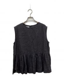 fog linen work（フォグリネンワーク）の古着「リネンチュニック」｜グレー