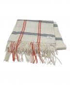 ASAUCE MELERアソースメレ）の古着「カシミアブレンドマフラー」｜ベージュ