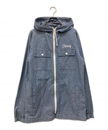 stussy（ステューシー）の古着「フーデッドジャケット」｜インディゴ