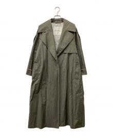 MaxMara THE CUBE（マックスマーラ ザ キューブ）の古着「UTRENCH オーバーサイズ トレンチコート」｜クレイ
