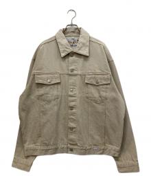 GUESS JEANS（ゲス ジーンズ）の古着「デニムジャケット」｜ベージュ