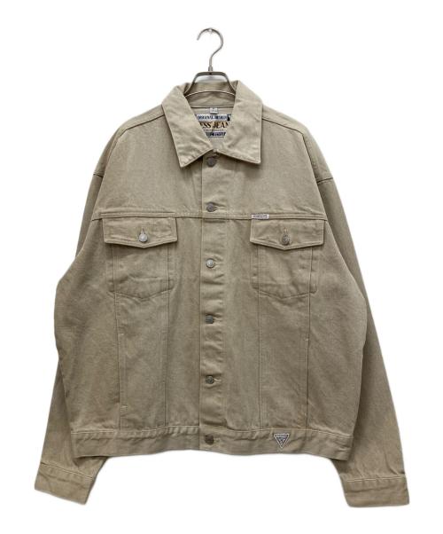 GUESS JEANS（ゲス ジーンズ）GUESS JEANS (ゲス ジーンズ) デニムジャケット ベージュ サイズ:XLの古着・服飾アイテム