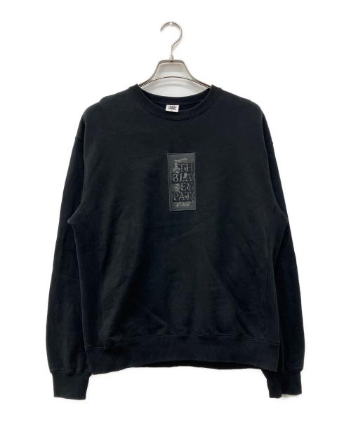 THE BLACK EYE PATCH（ブラックアイパッチ）THE BLACK EYE PATCH (ブラックアイパッチ) HANDLE WITH CARE CREW SWEAT ブラック サイズ:Mの古着・服飾アイテム