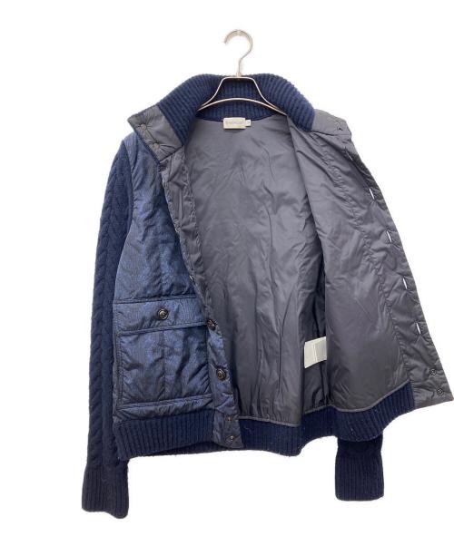 MONCLER（モンクレール）MONCLER (モンクレール) MAGLIONE TRICOT CARDIGAN ネイビー サイズ:Lの古着・服飾アイテム