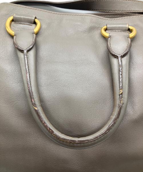 PRADA（プラダ）PRADA (プラダ) 2WAYショルダーバッグ グレーの古着・服飾アイテム