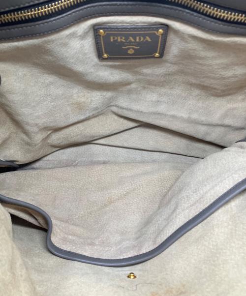 PRADA（プラダ）PRADA (プラダ) 2WAYショルダーバッグ グレーの古着・服飾アイテム