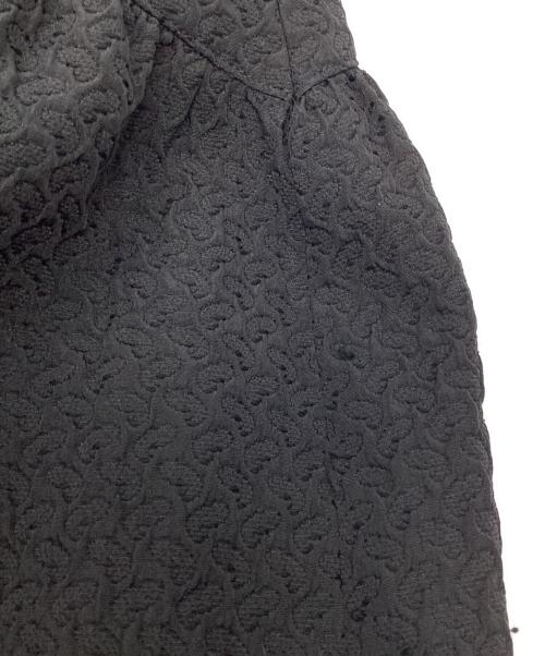 BALLSEY（ボールジィ）BALLSEY (ボールジィ) ペイズリーマトラッセ ギャザーロングスカート ブラック サイズ:34の古着・服飾アイテム