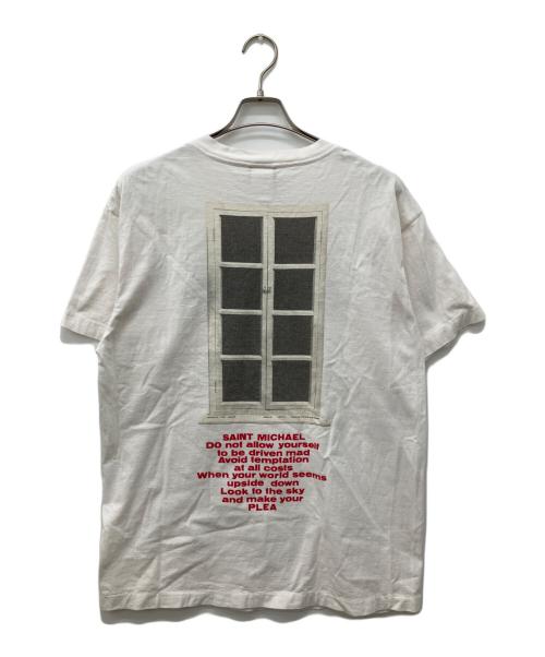 SAINT MICHAEL（セントマイケル）SAINT MICHAEL (セントマイケル) ロゴプリントTシャツ ホワイト サイズ:Lの古着・服飾アイテム