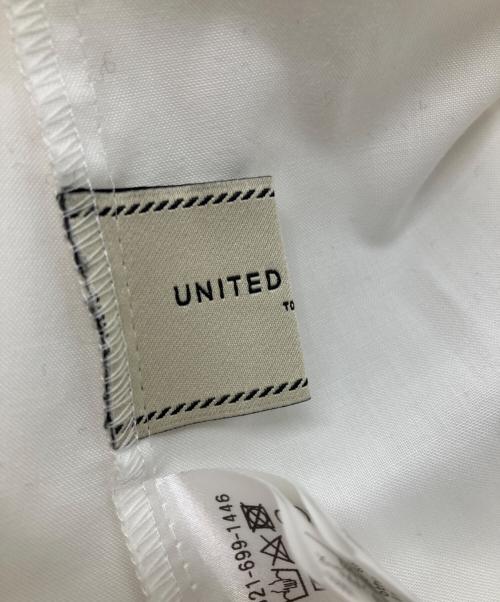 UNITED ARROWS（ユナイテッドアローズ）UNITED ARROWS (ユナイテッドアローズ) フリルカラー フレアスリーブ ブラウス ホワイト サイズ:Freeの古着・服飾アイテム