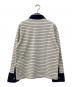 GANNI (ガニー) Single Piquet Jersey Polo ベージュ×ネイビー サイズ:S：14000円