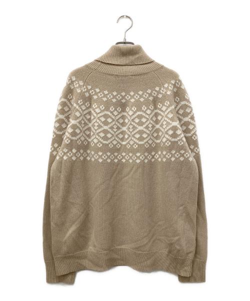 COACH（コーチ）COACH (コーチ) カシミアブレンドノルディックタートルセーター ベージュ サイズ:Sの古着・服飾アイテム
