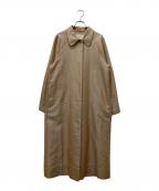 TODAYFULトゥデイフル）の古着「Soutiencollar Twill Coat」｜ベージュ
