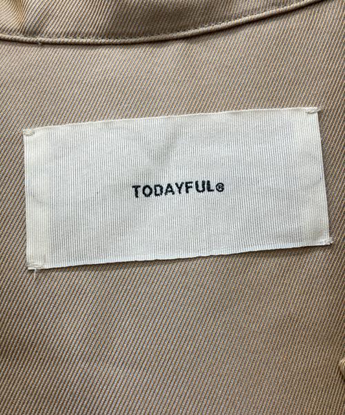 TODAYFUL（トゥデイフル）TODAYFUL (トゥデイフル) Soutiencollar Twill Coat ベージュ サイズ:36の古着・服飾アイテム