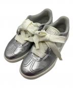 PUMAプーマ）の古着「PUMA PALERMO WIDE LACE METALLIC」｜シルバー