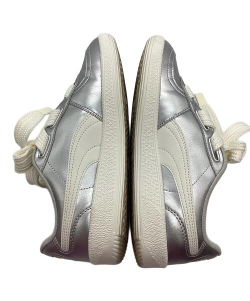 PUMA（プーマ）PUMA (プーマ) PUMA PALERMO WIDE LACE METALLIC シルバー サイズ:24.5cmの古着・服飾アイテム