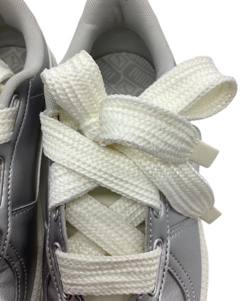 PUMA（プーマ）PUMA (プーマ) PUMA PALERMO WIDE LACE METALLIC シルバー サイズ:24.5cmの古着・服飾アイテム