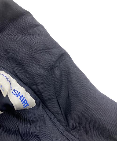 COMME des GARCONS SHIRT（コムデギャルソンシャツ）COMME des GARCONS SHIRT (コムデギャルソンシャツ) パディングオープンカラーレーヨンシャツ ネイビー サイズ:Lの古着・服飾アイテム