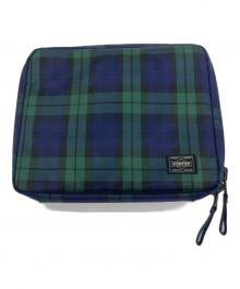 PORTER（ポーター）の古着「マルチケース」｜ネイビー×グリーン