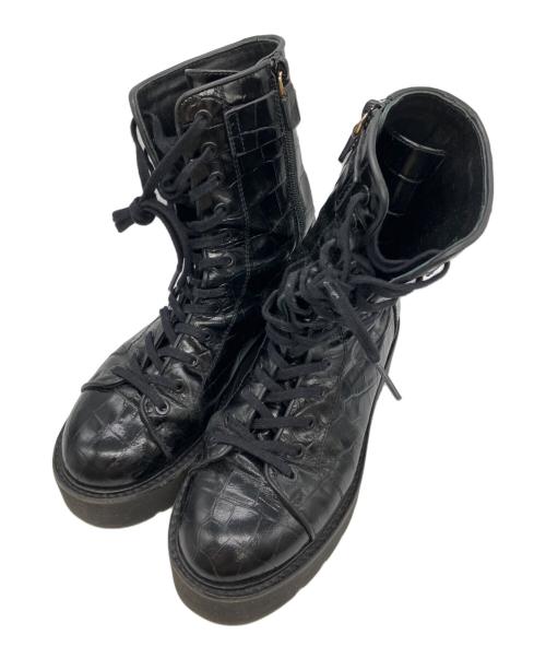 STUART WEITZMAN（スチュアートワイツマン）STUART WEITZMAN (スチュアートワイツマン) ショートブーツ ブラック サイズ:36 1/2の古着・服飾アイテム