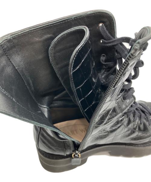 STUART WEITZMAN（スチュアートワイツマン）STUART WEITZMAN (スチュアートワイツマン) ショートブーツ ブラック サイズ:36 1/2の古着・服飾アイテム