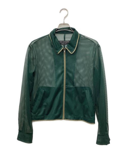 COMME des GARCONS HOMME PLUS（コムデギャルソンオムプリュス）COMME des GARCONS HOMME PLUS (コムデギャルソンオムプリュス) 96SSリフレクター期メッシュジャケット グリーン サイズ:Mの古着・服飾アイテム