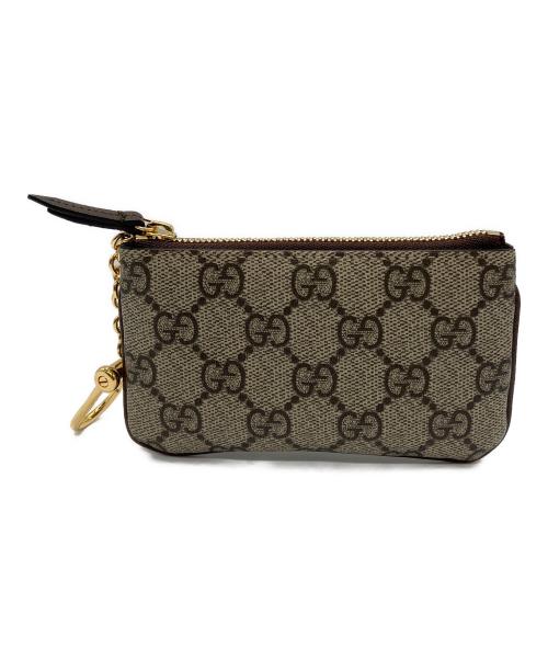 GUCCI（グッチ）GUCCI (グッチ) GGスプリーム オフディア コインケース ブラウンの古着・服飾アイテム