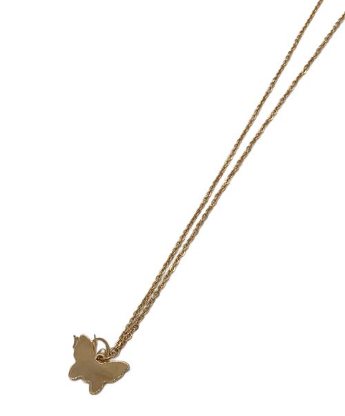 Dior（ディオール）Dior (ディオール) バタフライモチーフネックレス ゴールドの古着・服飾アイテム