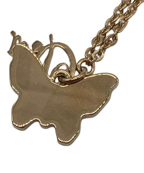 Dior（ディオール）Dior (ディオール) バタフライモチーフネックレス ゴールドの古着・服飾アイテム