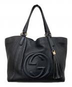 GUCCIグッチ）の古着「ソーホー インターロッキングGハンドバッグ」｜ブラック