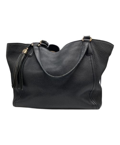 GUCCI（グッチ）GUCCI (グッチ) ソーホー インターロッキングGハンドバッグ ブラックの古着・服飾アイテム