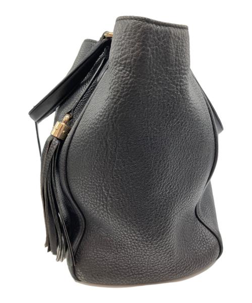 GUCCI（グッチ）GUCCI (グッチ) ソーホー インターロッキングGハンドバッグ ブラックの古着・服飾アイテム