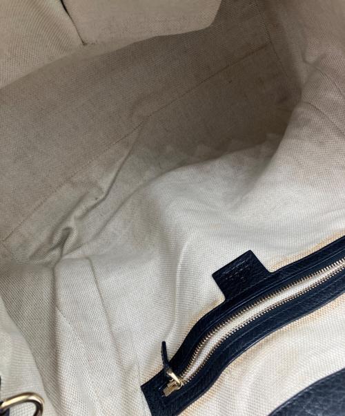 GUCCI（グッチ）GUCCI (グッチ) ソーホー インターロッキングGハンドバッグ ブラックの古着・服飾アイテム