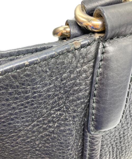 GUCCI（グッチ）GUCCI (グッチ) ソーホー インターロッキングGハンドバッグ ブラックの古着・服飾アイテム