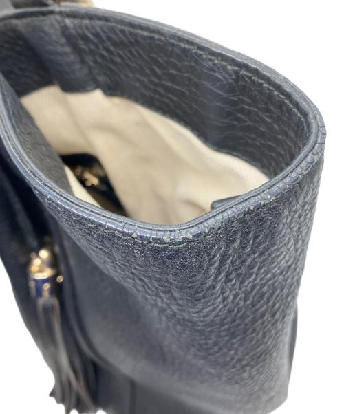 GUCCI（グッチ）GUCCI (グッチ) ソーホー インターロッキングGハンドバッグ ブラックの古着・服飾アイテム